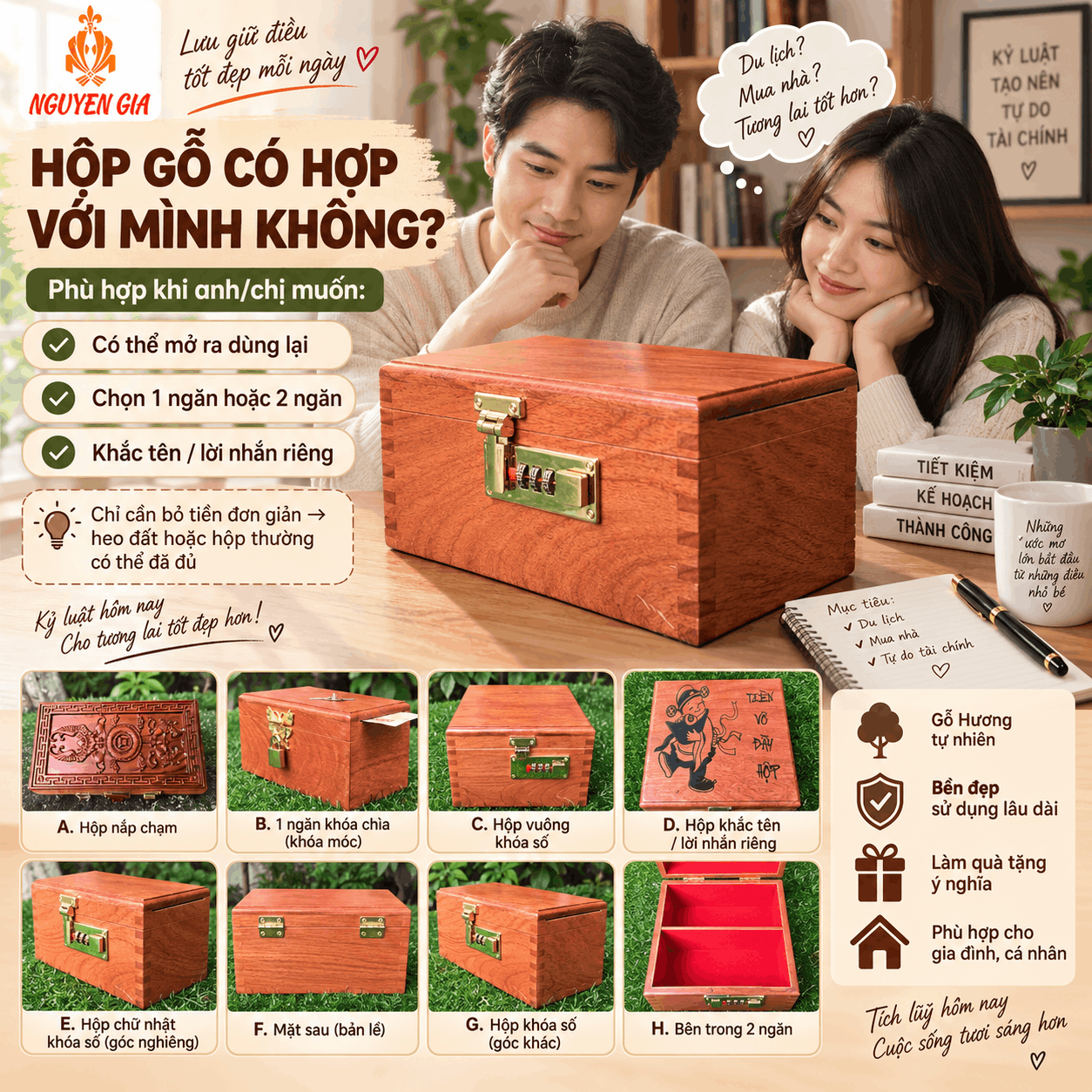 Hộp đựng tiền - Hộp đựng tiền tiết kiệm