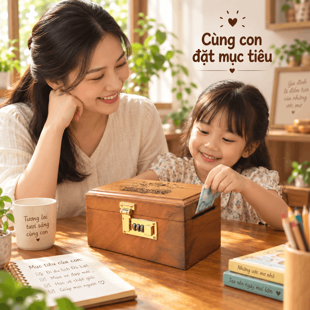 Hộp Tiết Kiệm Cho Bé Mẫu Pokemon – Gỗ Hương, Khóa Số