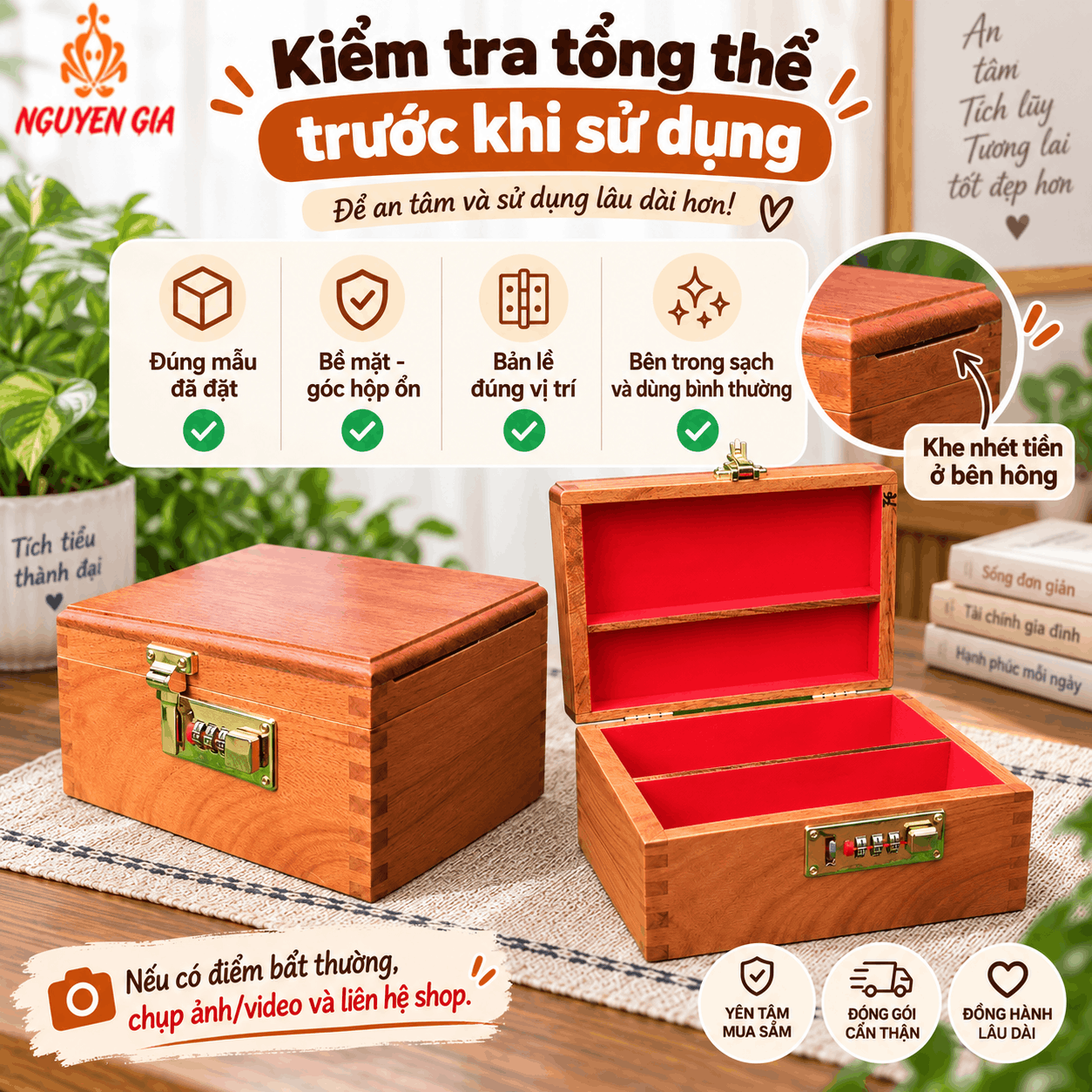 Mới Nhận Hộp Đựng Tiền: N&ecirc;n Kiểm Tra V&agrave; Bắt Đầu D&ugrave;ng Thế N&agrave;o?