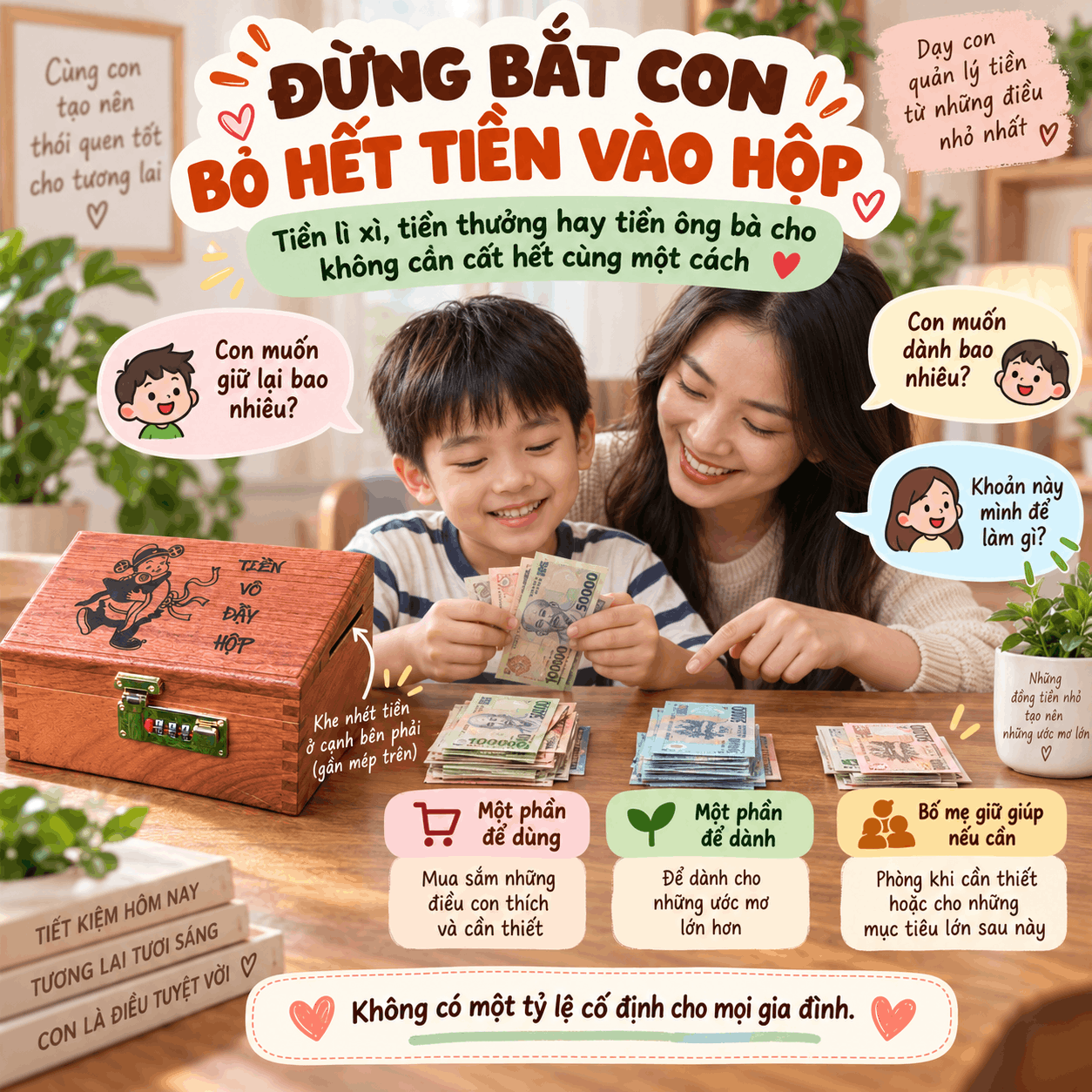 Mua Hộp Tiết Kiệm Cho Con Rồi N&ecirc;n Dạy Con D&ugrave;ng Thế N&agrave;o?