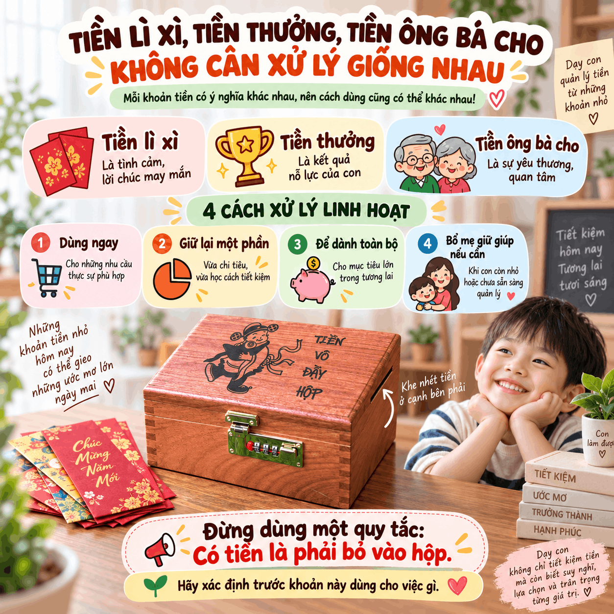 Mua Hộp Tiết Kiệm Cho Con Rồi N&ecirc;n Dạy Con D&ugrave;ng Thế N&agrave;o?