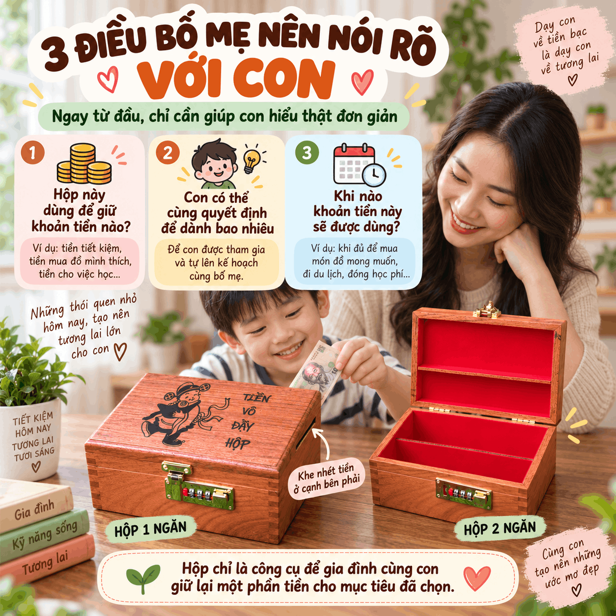 Mua Hộp Tiết Kiệm Cho Con Rồi N&ecirc;n Dạy Con D&ugrave;ng Thế N&agrave;o?