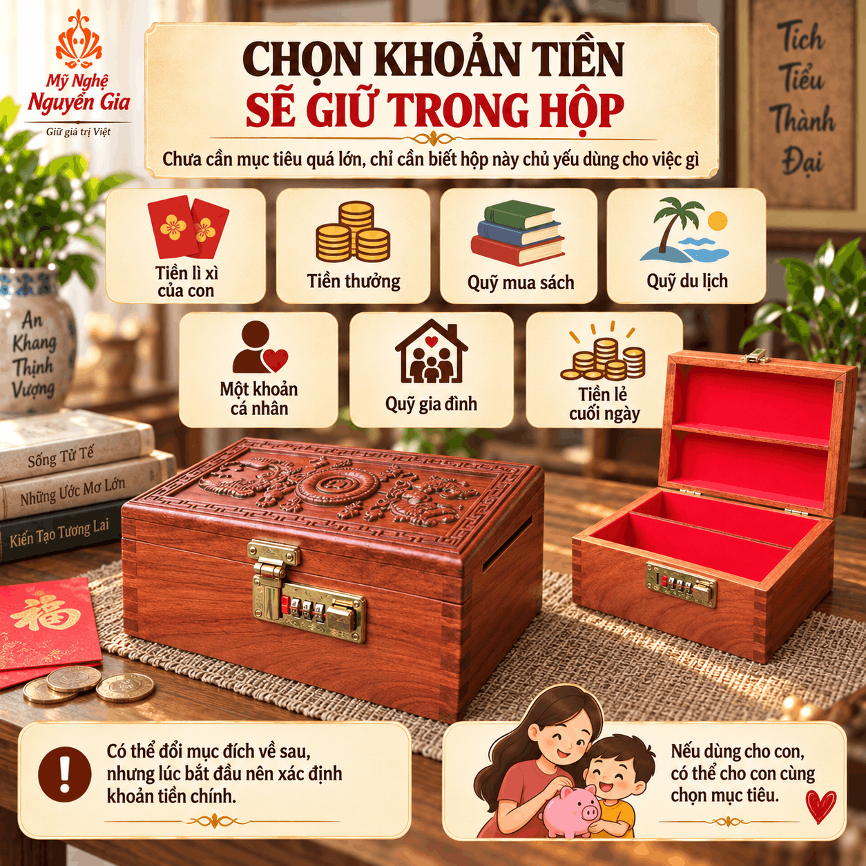 Sau Khi Mua Hộp Đựng Tiền N&ecirc;n D&ugrave;ng Thế N&agrave;o?
