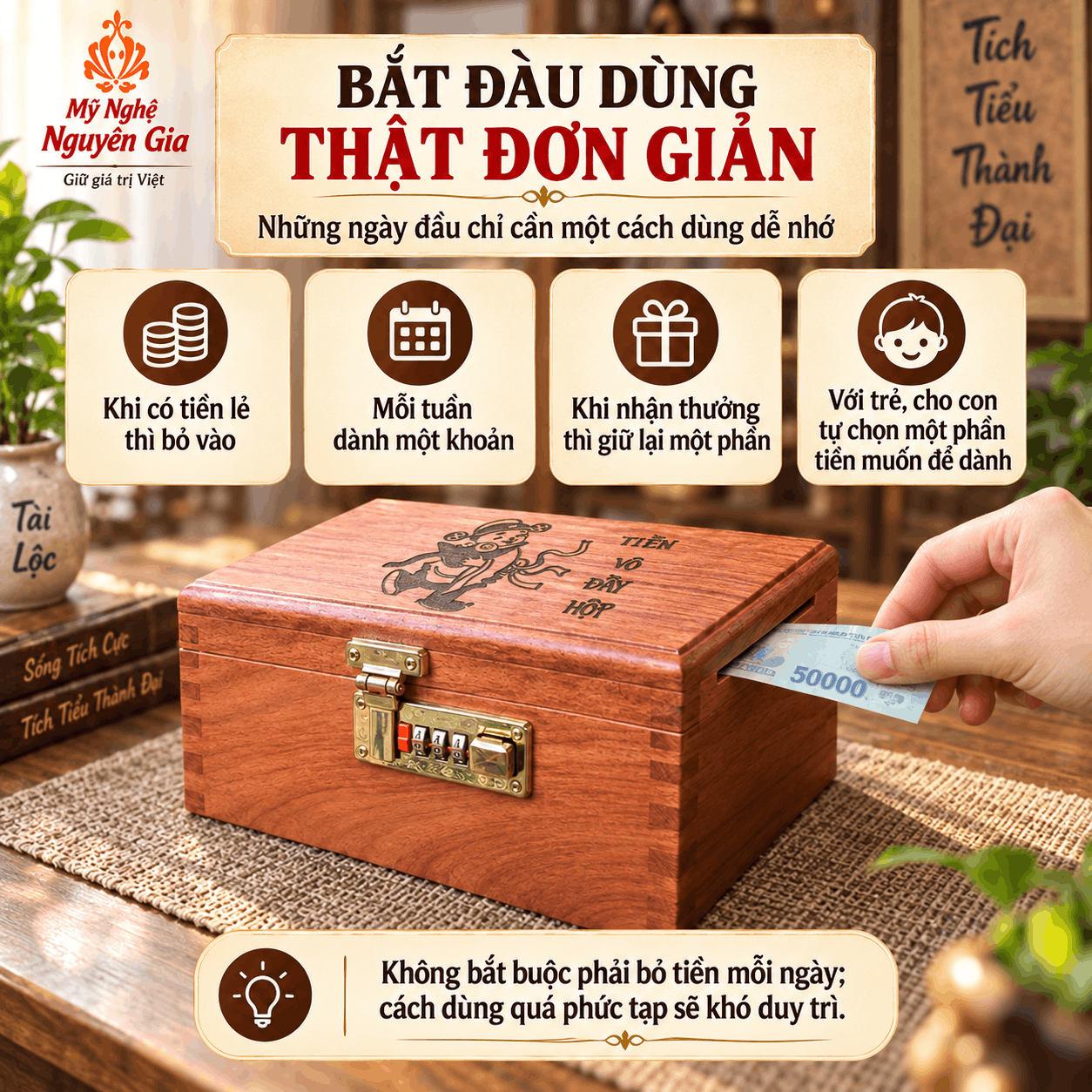 Sau Khi Mua Hộp Đựng Tiền N&ecirc;n D&ugrave;ng Thế N&agrave;o?
