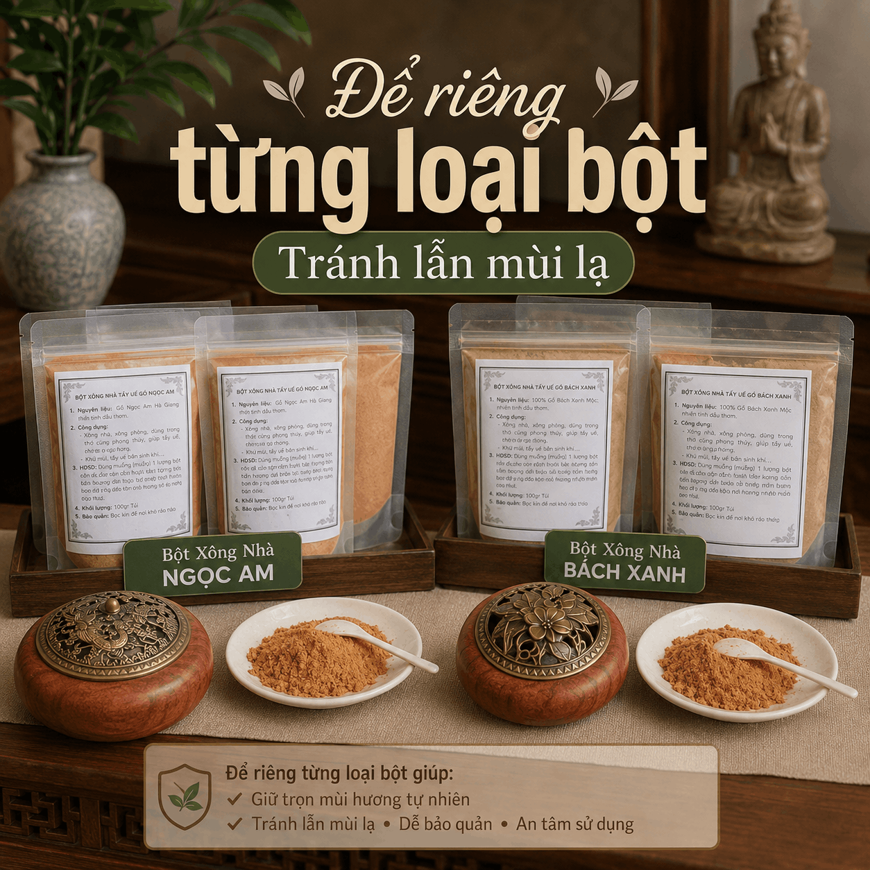 C&aacute;ch Bảo Quản Bột X&ocirc;ng Gỗ Để Giữ M&ugrave;i Tự Nhi&ecirc;n V&agrave; Tr&aacute;nh Ẩm
