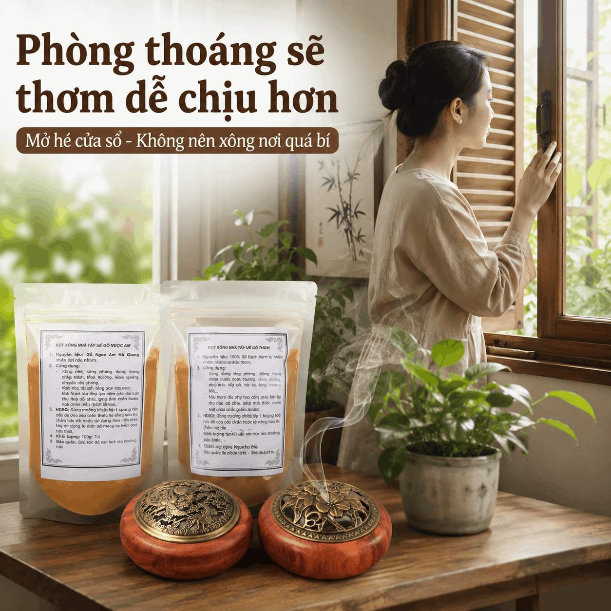 Sau Khi Mua Bột Xông Gỗ Nên Dùng Thế Nào Để Thơm Vừa, Không Gắt?