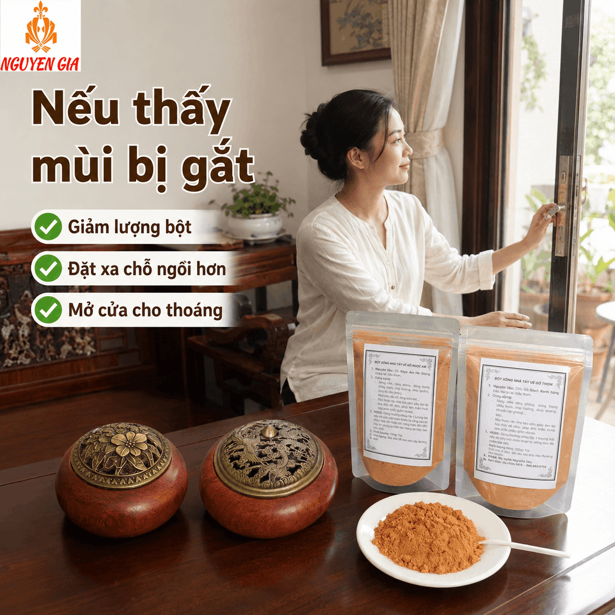 Sau Khi Mua Bột Xông Gỗ Nên Dùng Thế Nào Để Thơm Vừa, Không Gắt?