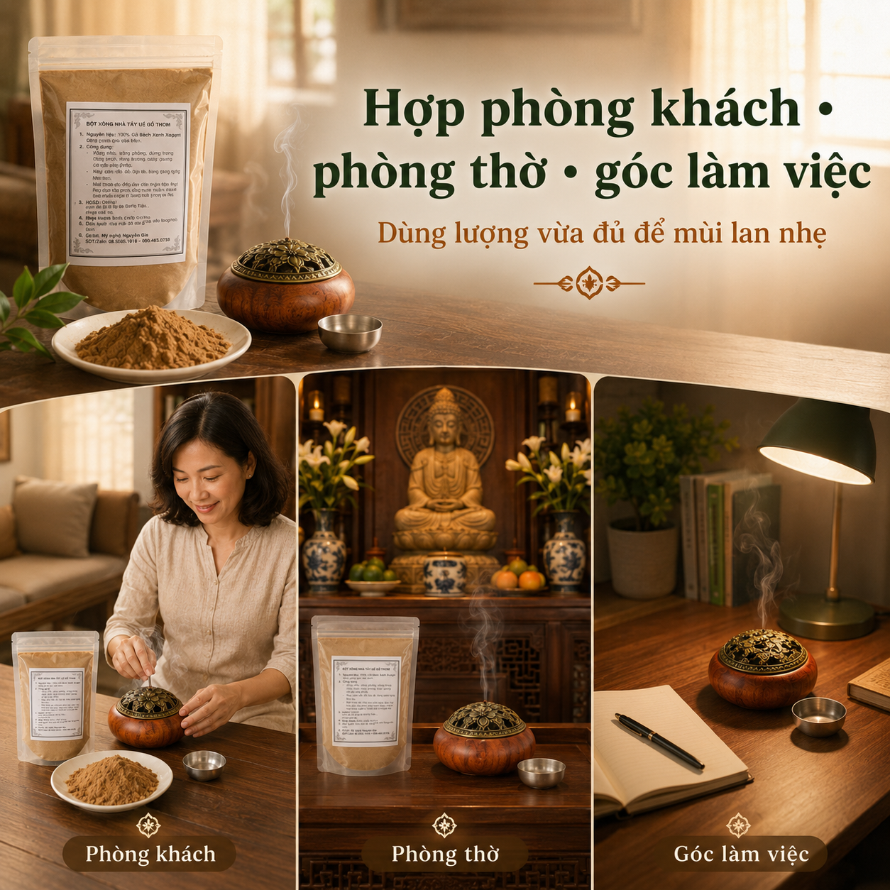 C&aacute;ch X&ocirc;ng Nh&agrave; Bằng Bột B&aacute;ch Xanh Đ&uacute;ng C&aacute;ch, Thơm Dịu V&agrave; Dễ D&ugrave;ng Hằng Ng&agrave;y