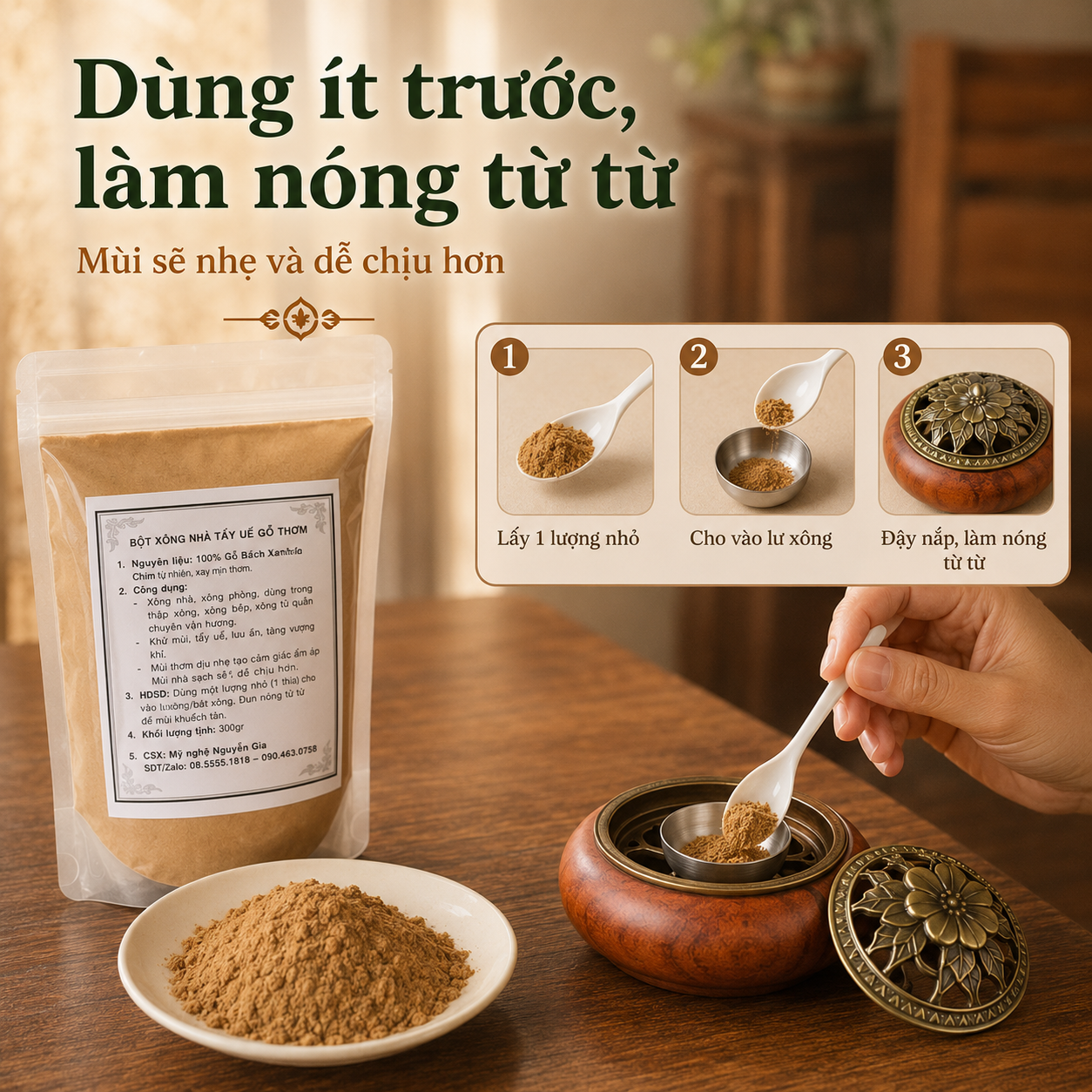 C&aacute;ch X&ocirc;ng Nh&agrave; Bằng Bột B&aacute;ch Xanh Đ&uacute;ng C&aacute;ch, Thơm Dịu V&agrave; Dễ D&ugrave;ng Hằng Ng&agrave;y