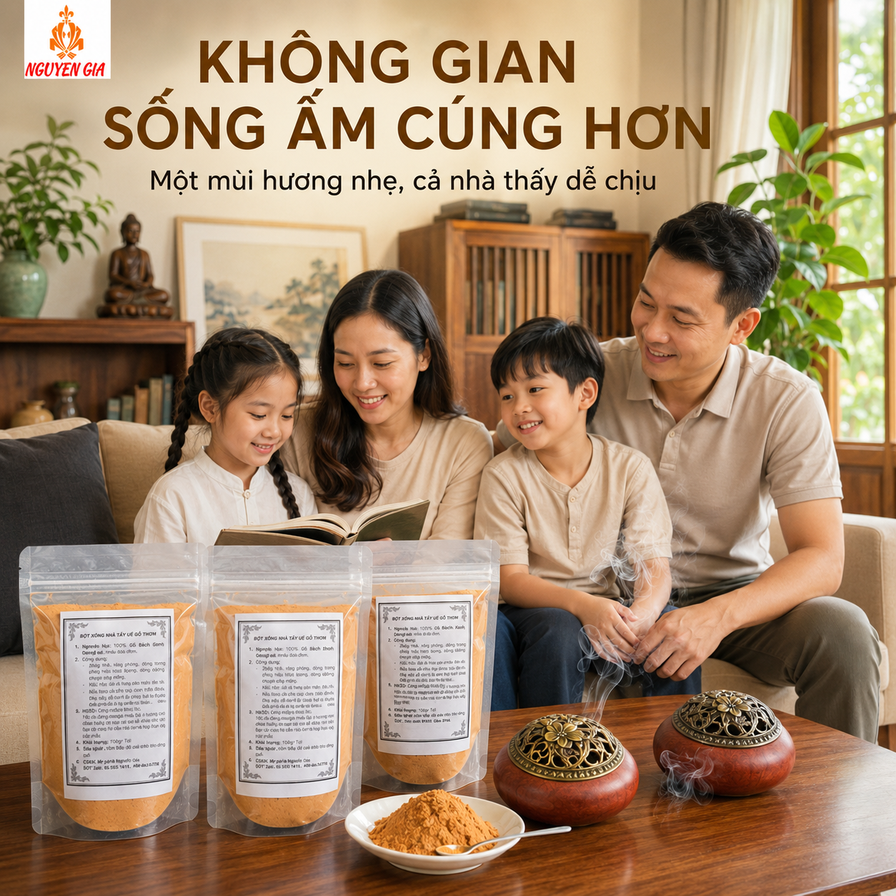 Cách Xông Nhà Bằng Bột Gỗ Bách Xanh Đúng Cách, Thơm Dịu Và An Toàn
