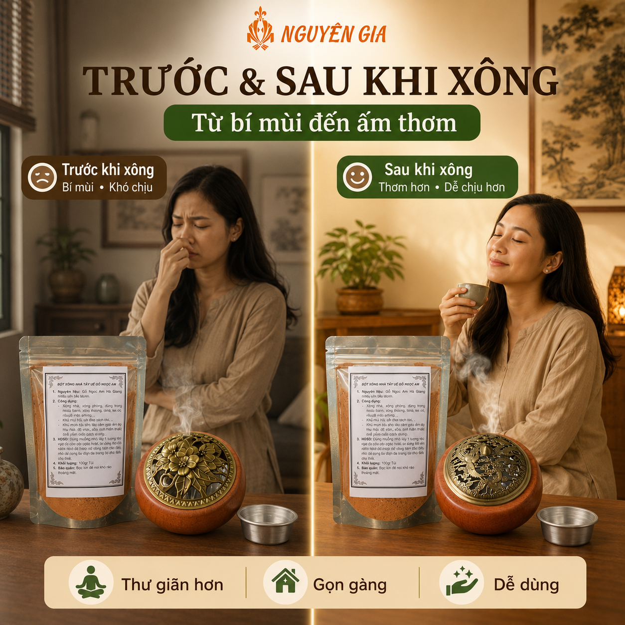 C&aacute;ch X&ocirc;ng Nh&agrave; Bằng Bột Ngọc Am Đ&uacute;ng C&aacute;ch, Thơm L&acirc;u V&agrave; An To&agrave;n