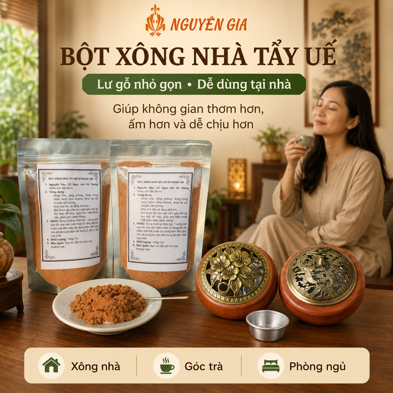 C&aacute;ch X&ocirc;ng Nh&agrave; Bằng Bột Ngọc Am Đ&uacute;ng C&aacute;ch, Thơm L&acirc;u V&agrave; An To&agrave;n