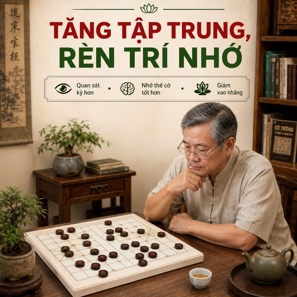 Chơi Cờ Tướng C&oacute; T&aacute;c Dụng G&igrave;? Lợi &Iacute;ch Với Tr&iacute; Tuệ, Tinh Thần V&agrave; Gia Đ&igrave;nh