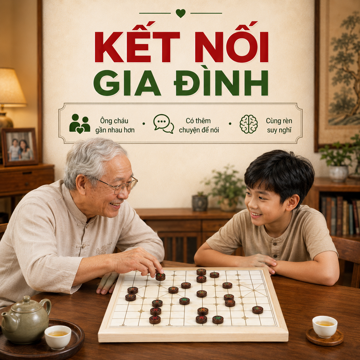 Chơi Cờ Tướng C&oacute; T&aacute;c Dụng G&igrave;? Lợi &Iacute;ch Với Tr&iacute; Tuệ, Tinh Thần V&agrave; Gia Đ&igrave;nh