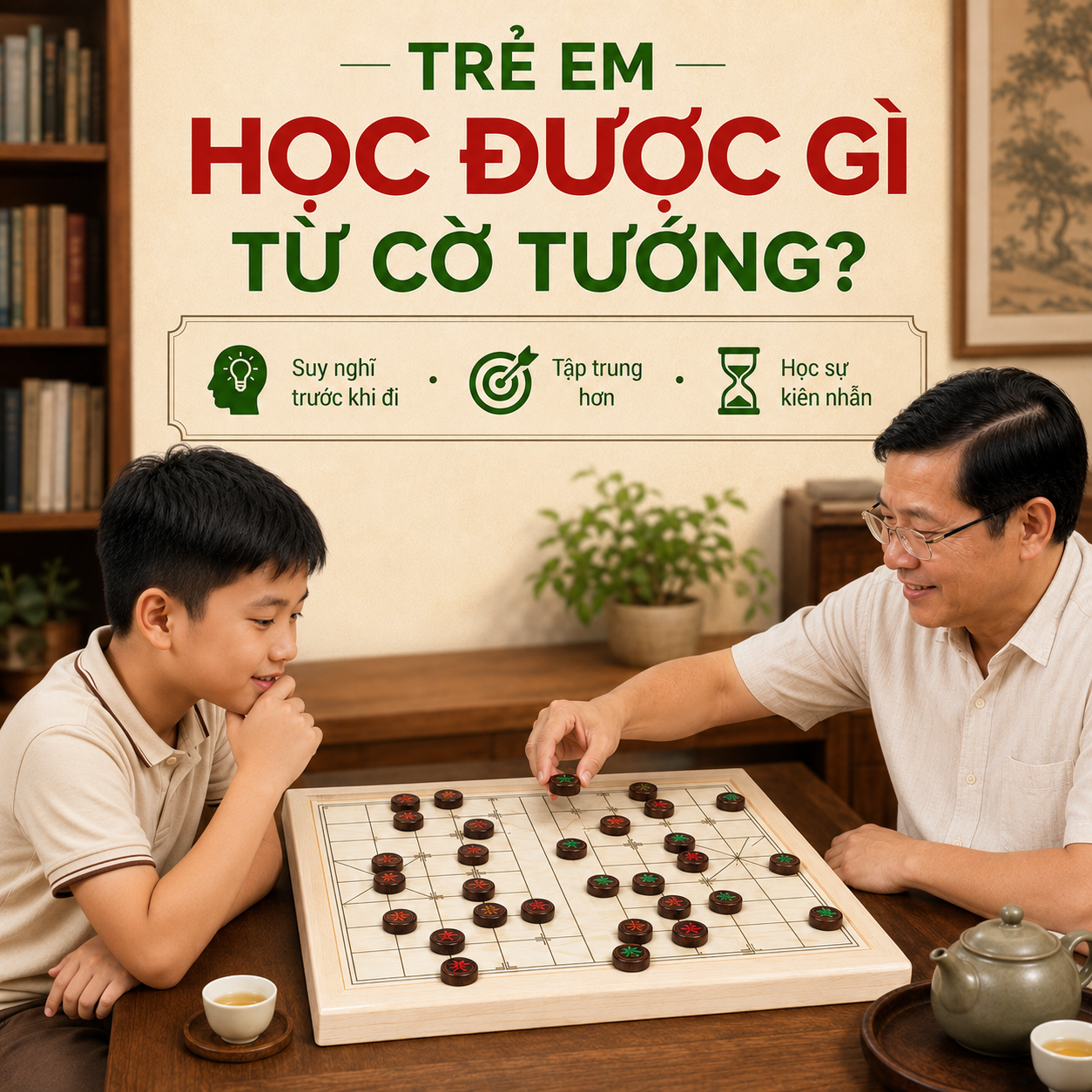 Chơi Cờ Tướng C&oacute; T&aacute;c Dụng G&igrave;? Lợi &Iacute;ch Với Tr&iacute; Tuệ, Tinh Thần V&agrave; Gia Đ&igrave;nh