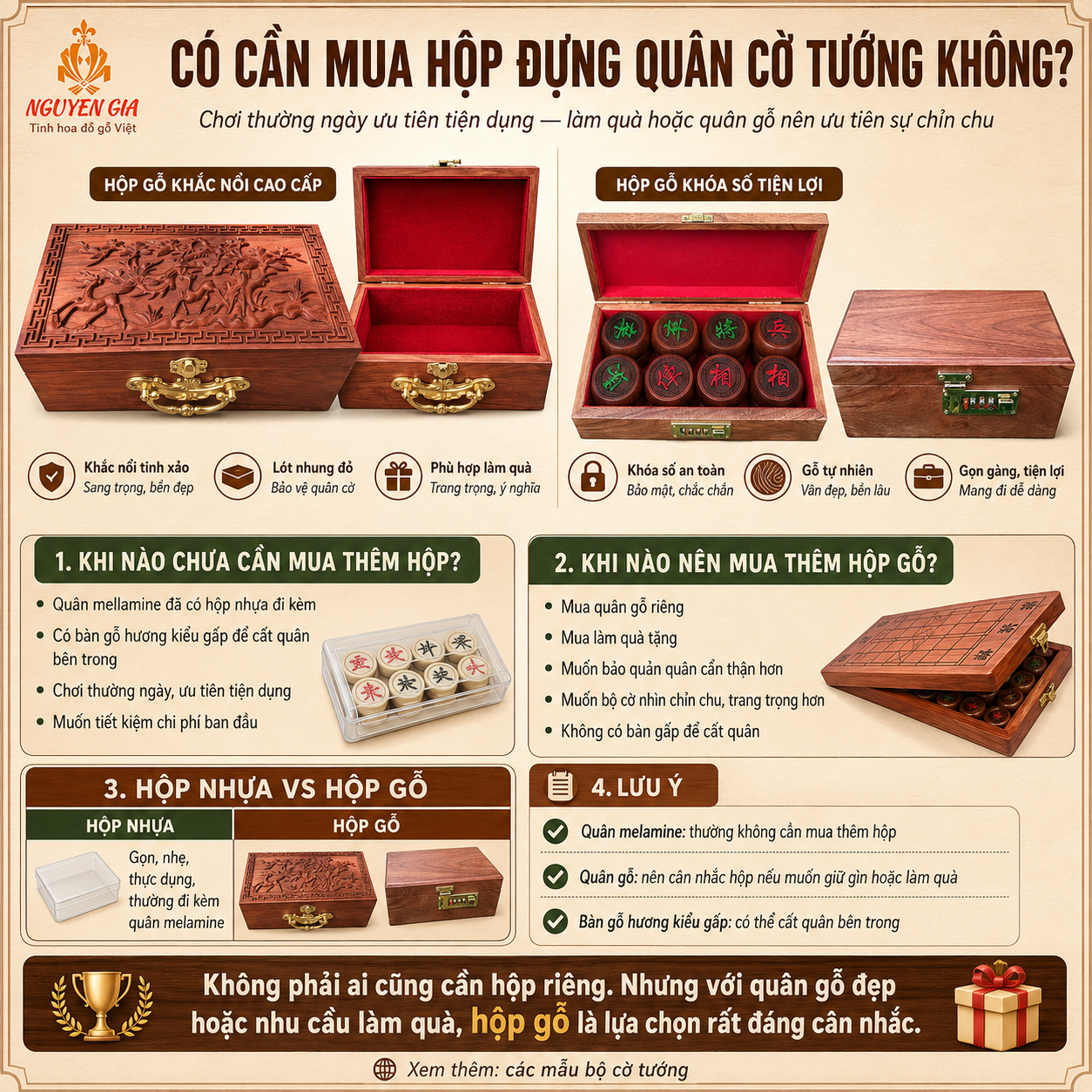 C&oacute; cần mua hộp đựng qu&acirc;n cờ tướng kh&ocirc;ng? Khi n&agrave;o n&ecirc;n mua th&ecirc;m?