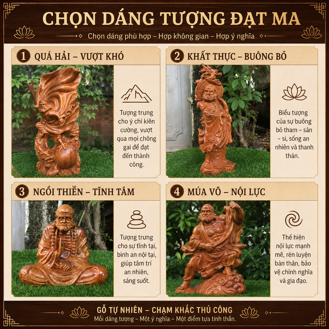 C&oacute; N&ecirc;n Chơi Tượng Đạt Ma Kh&ocirc;ng? &Yacute; Nghĩa, C&aacute;ch Đặt V&agrave; Lưu &Yacute;