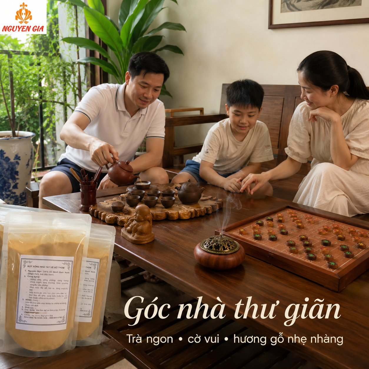 Cờ Tướng, Khay Tr&agrave; V&agrave; M&ugrave;i Gỗ - Một G&oacute;c Sống Chậm Trong Nh&agrave;
