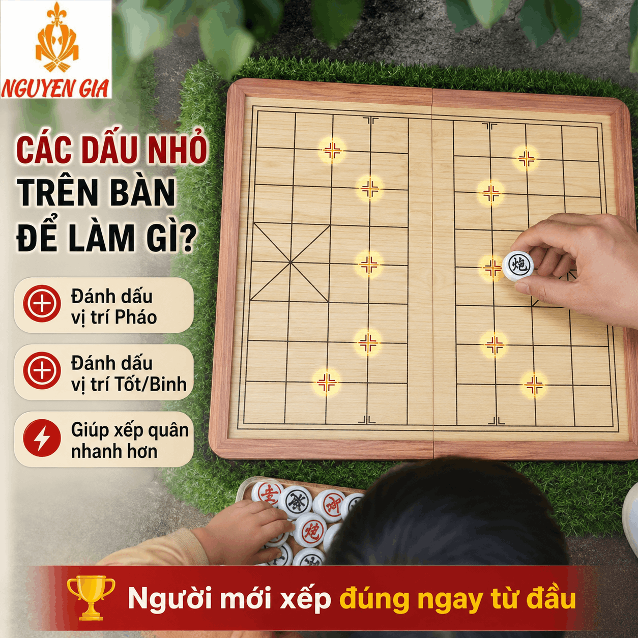 B&agrave;n Cờ Tướng C&oacute; Bao Nhi&ecirc;u &Ocirc;? Cấu Tạo 90 Giao Điểm