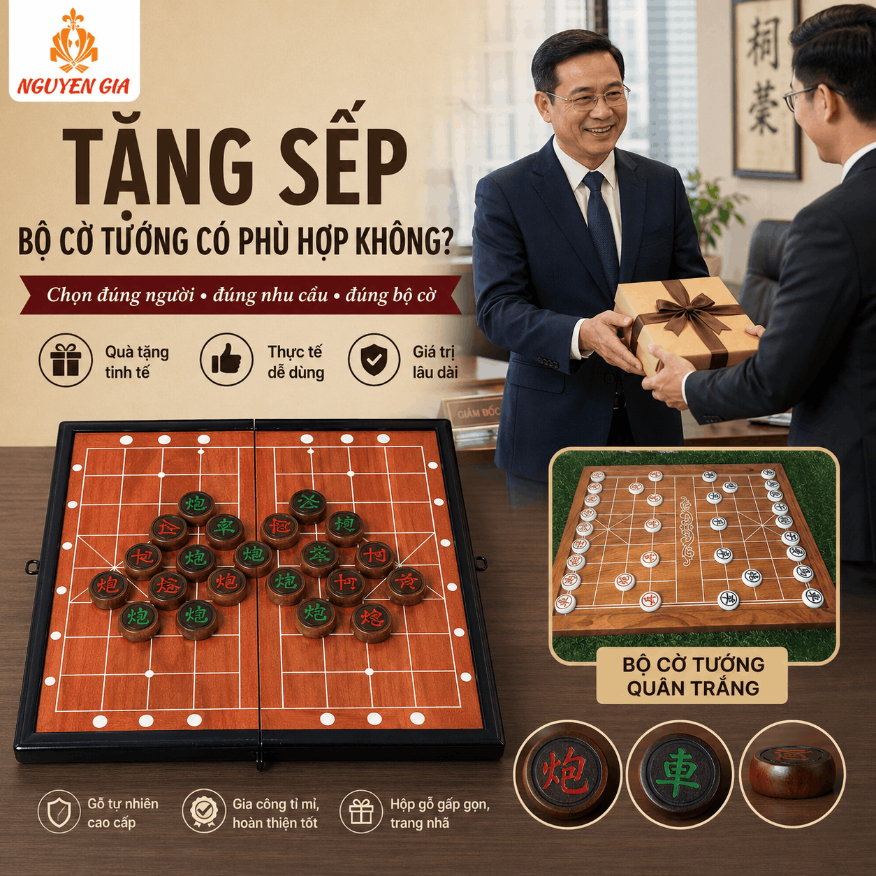 Tặng Sếp Bộ Cờ Tướng Có Phù Hợp Không?