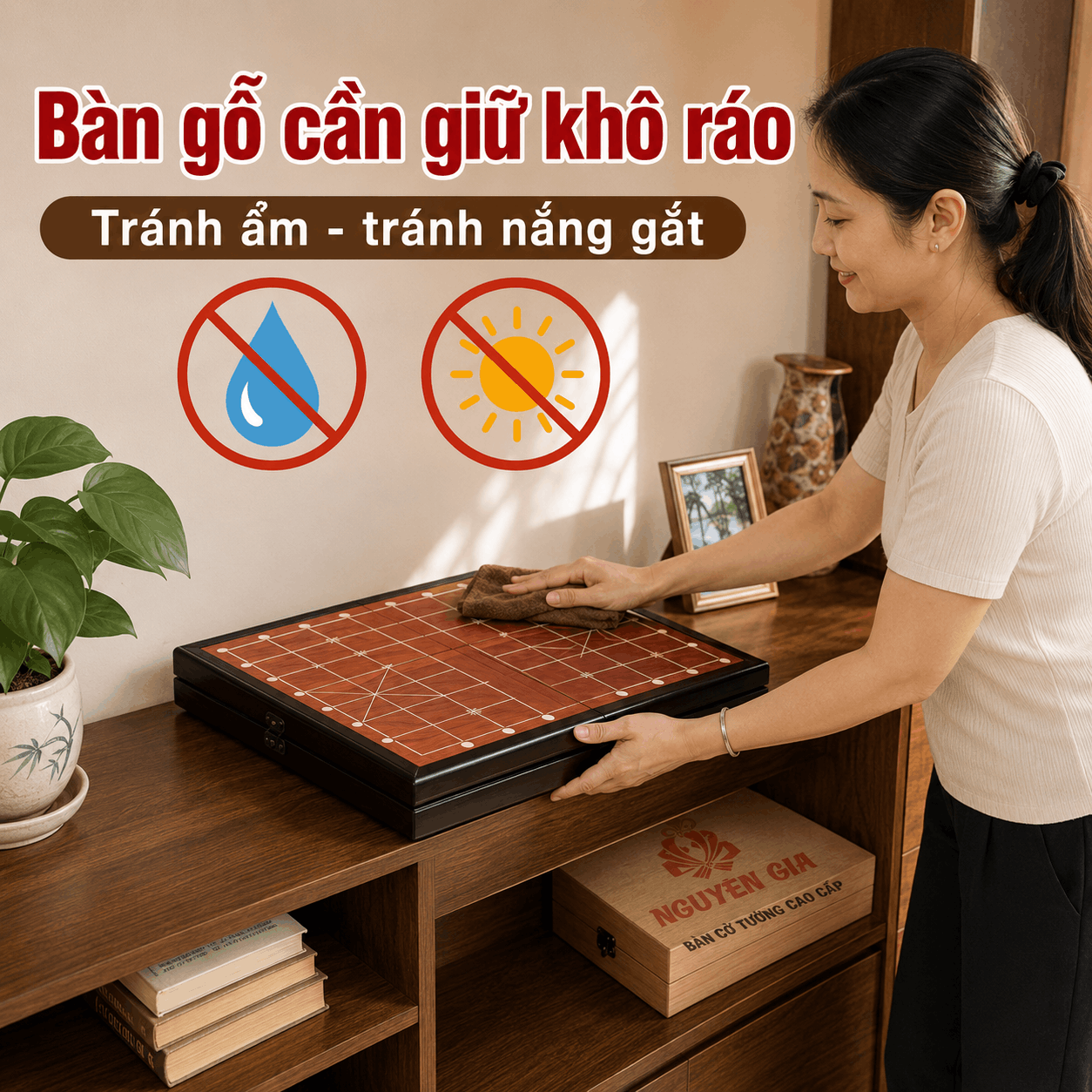 C&aacute;ch Bảo Quản B&agrave;n Cờ Tướng V&agrave; Qu&acirc;n Cờ Sau Khi Mua