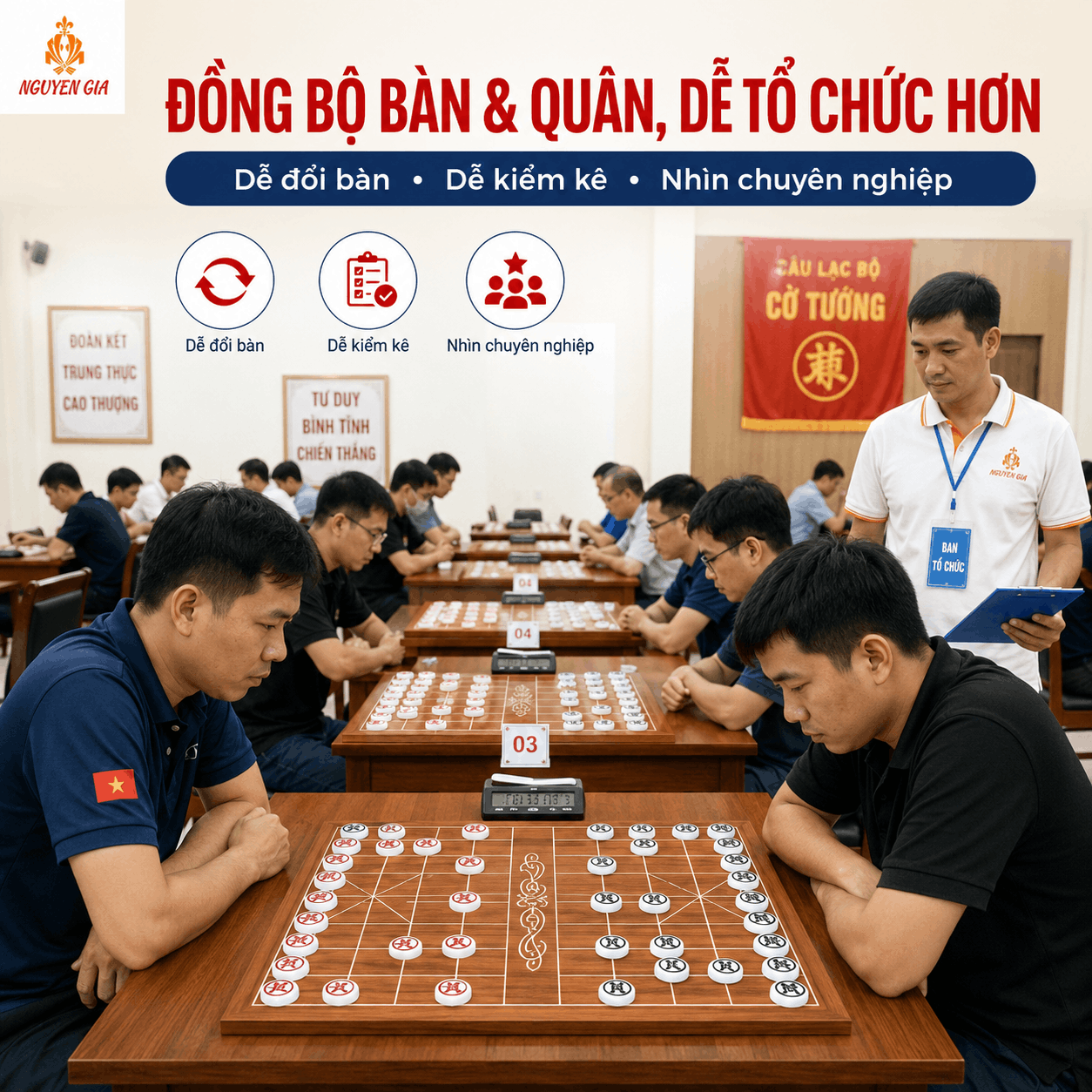 Bộ Cờ Tướng Cho C&acirc;u Lạc Bộ, Giải Đấu N&ecirc;n Chọn Thế N&agrave;o?