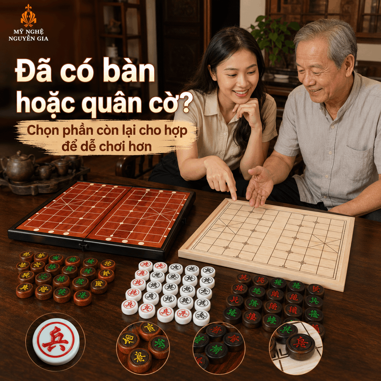 Đ&atilde; C&oacute; B&agrave;n Hoặc Qu&acirc;n Cờ Tướng, Chọn Phần C&ograve;n Lại Thế N&agrave;o Cho Hợp?