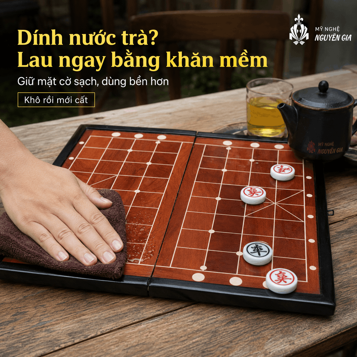 Cờ Tướng Cho Qu&aacute;n Nước, Qu&aacute;n Tr&agrave;, C&acirc;u Lạc Bộ: Chọn V&agrave; Bảo Quản Thế N&agrave;o Cho Bền?
