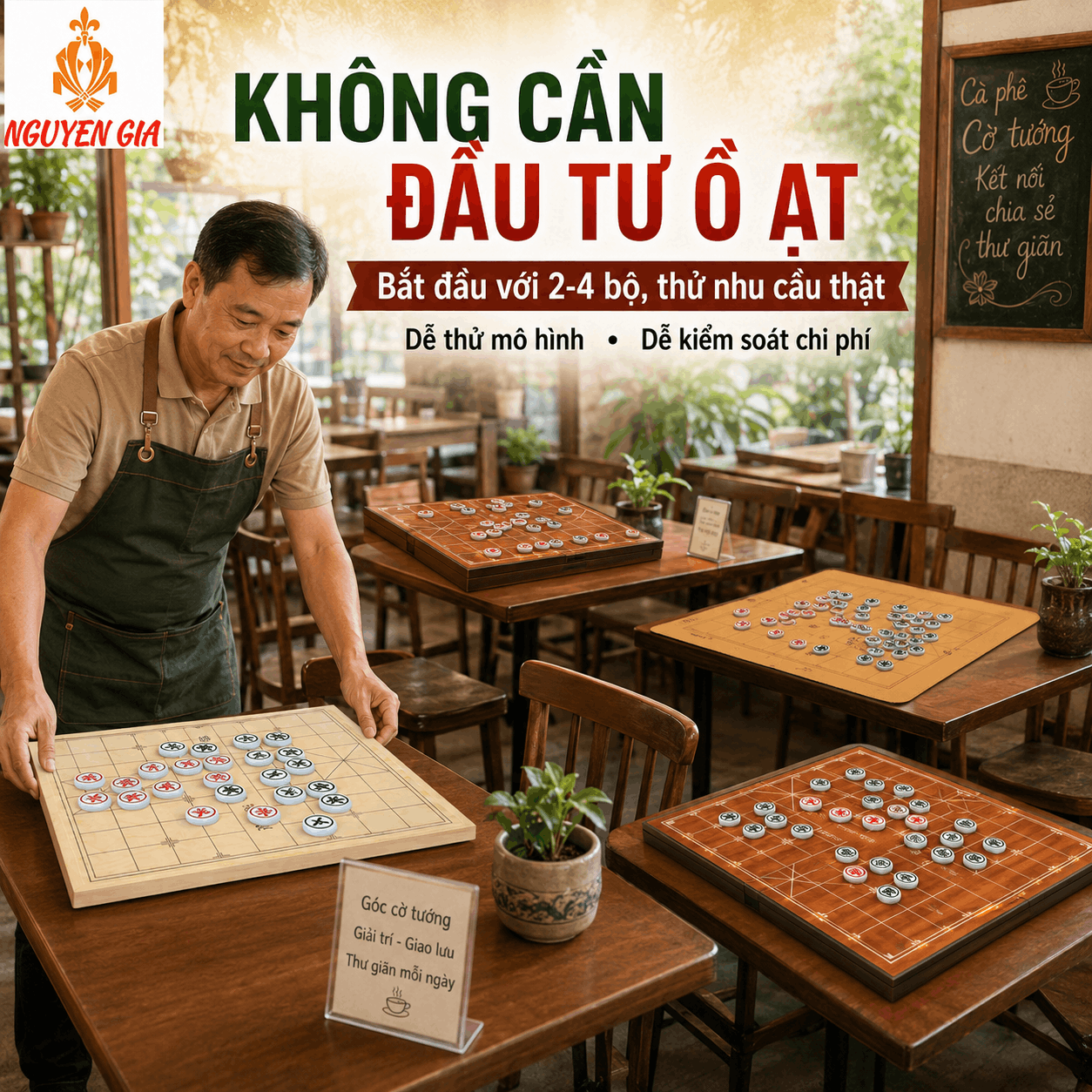 Mở Quán Cafe Cờ Tướng: Cách Thử Mô Hình Và Vận Hành Thực Tế