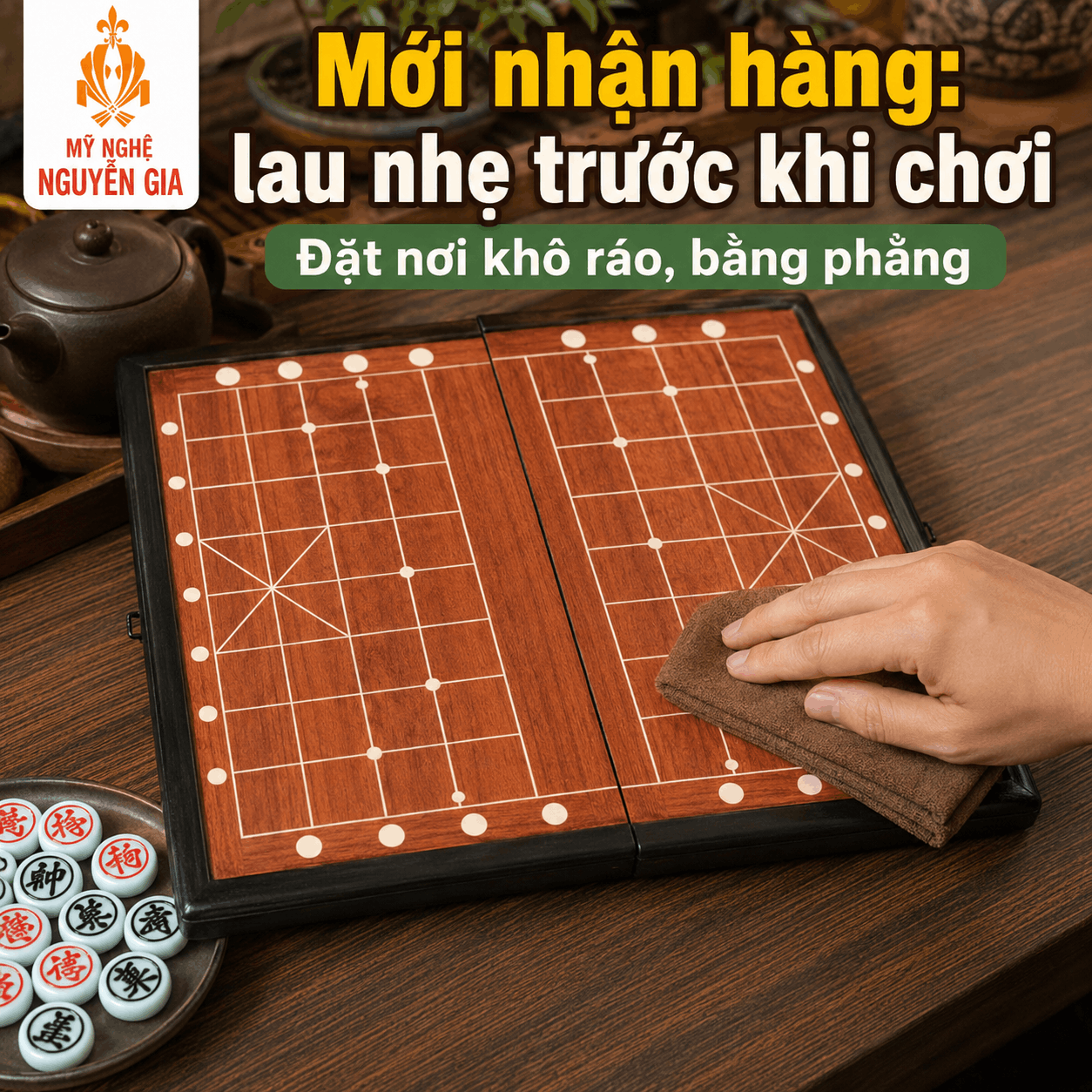 Sau Khi Mua B&agrave;n Cờ Tướng N&ecirc;n L&agrave;m G&igrave;? C&aacute;ch D&ugrave;ng V&agrave; Bảo Quản Để Bộ Cờ Bền Hơn
