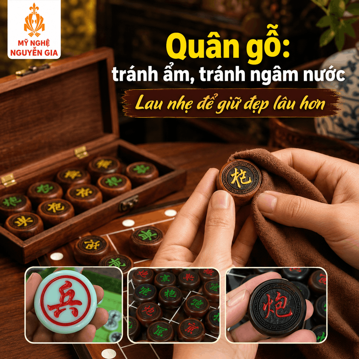 Sau Khi Mua B&agrave;n Cờ Tướng N&ecirc;n L&agrave;m G&igrave;? C&aacute;ch D&ugrave;ng V&agrave; Bảo Quản Để Bộ Cờ Bền Hơn