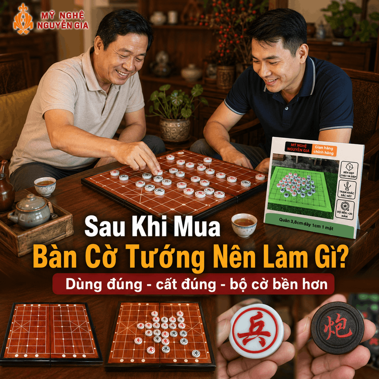 Sau Khi Mua B&agrave;n Cờ Tướng N&ecirc;n L&agrave;m G&igrave;? C&aacute;ch D&ugrave;ng V&agrave; Bảo Quản Để Bộ Cờ Bền Hơn