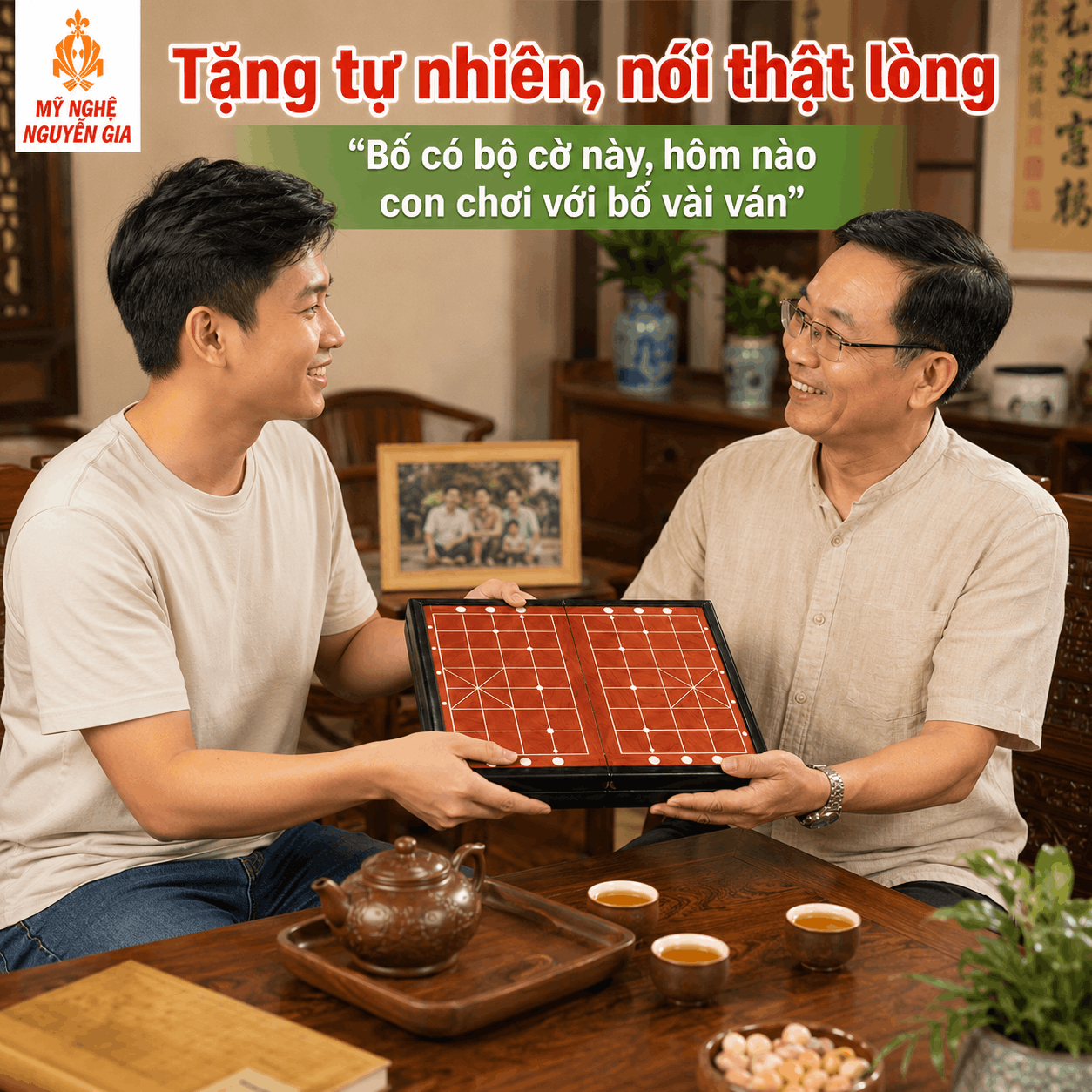Tặng Bố Bộ Cờ Tướng Sao Cho &Yacute; Nghĩa? Gợi &Yacute; Sau Khi Mua Để M&oacute;n Qu&agrave; Được D&ugrave;ng Nhiều Hơn
