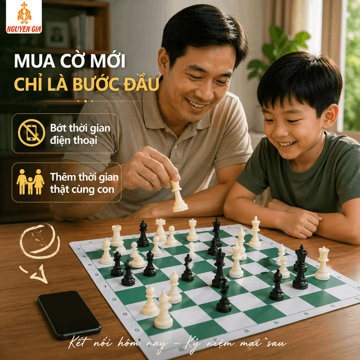 15 phút cùng con: Cách chơi cờ vua nhẹ nhàng cùng trẻ