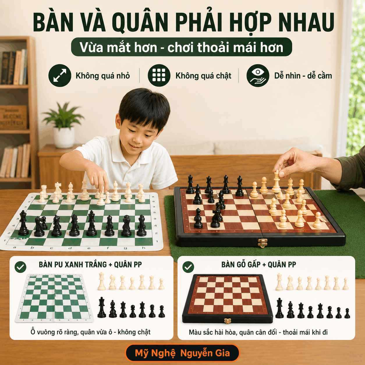 Đã Có Bàn Hoặc Quân Cờ Vua, Chọn Phần Còn Lại Thế Nào Cho Hợp?