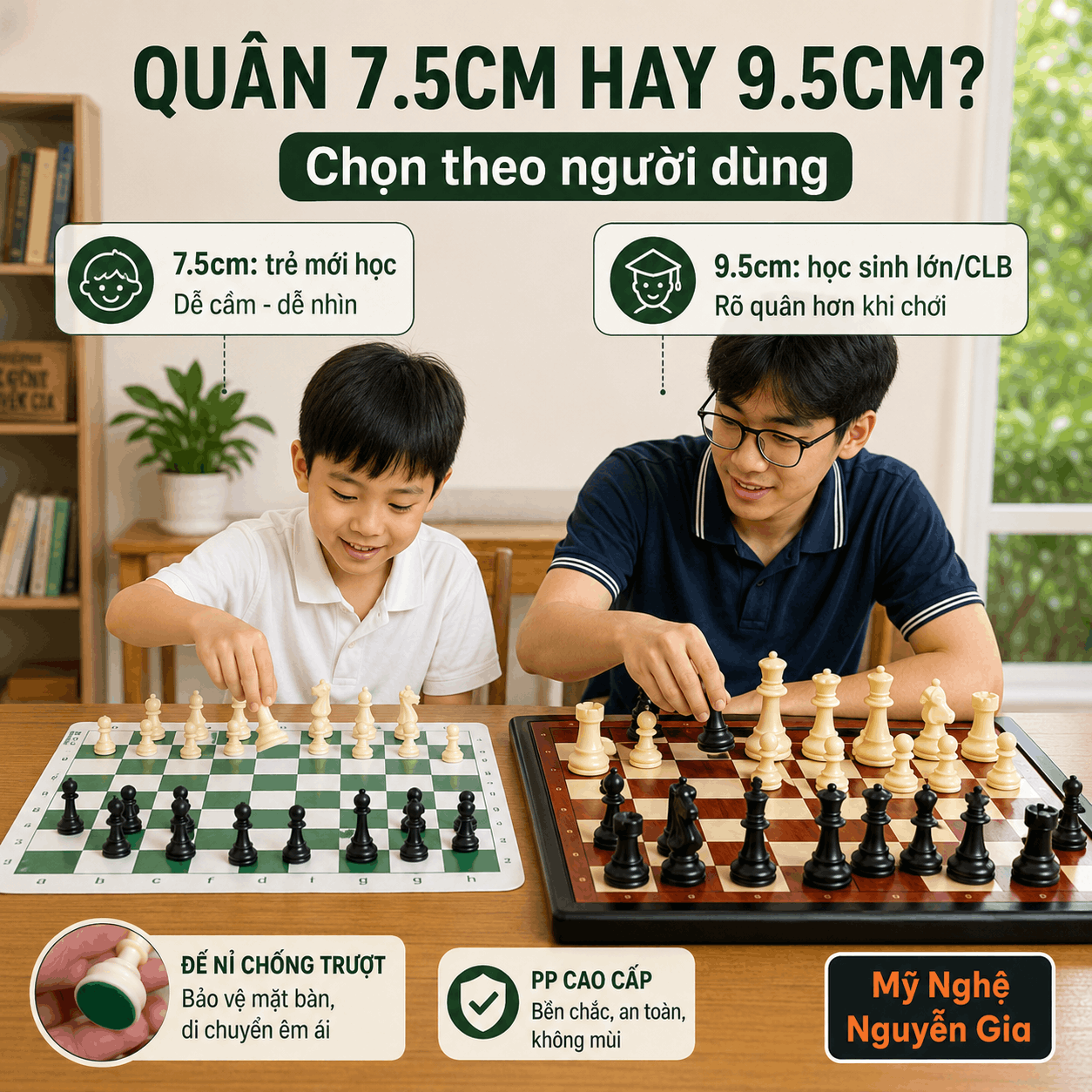 Đã Có Bàn Hoặc Quân Cờ Vua, Chọn Phần Còn Lại Thế Nào Cho Hợp?