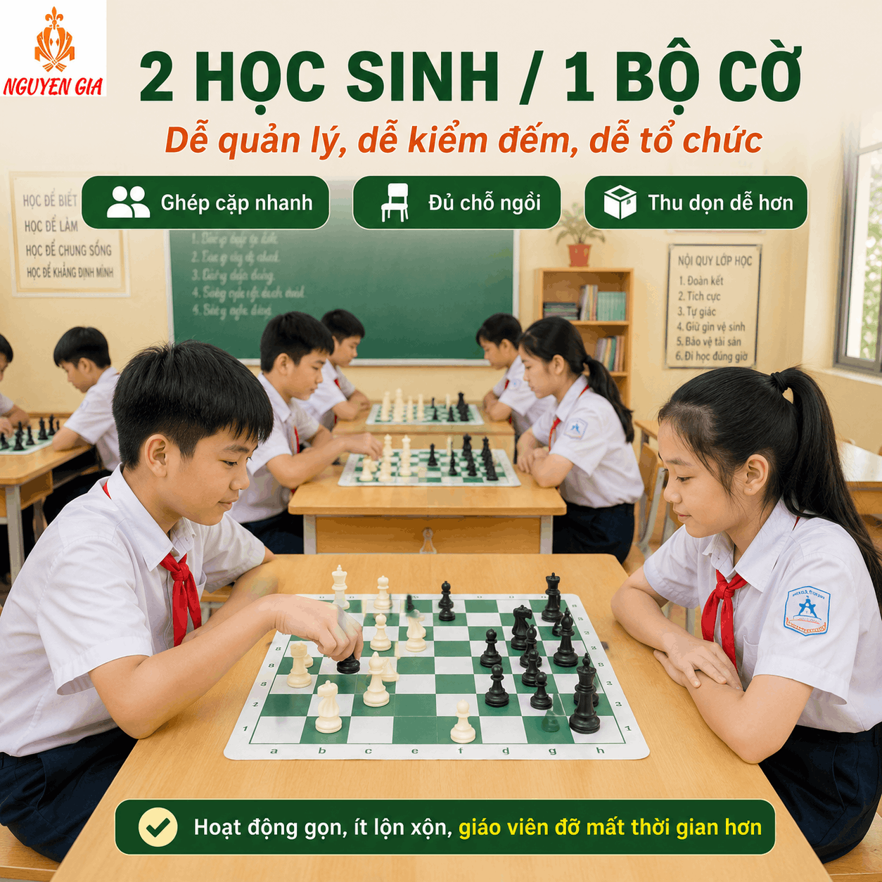 Cờ Vua Học Đường L&agrave; G&igrave;? C&aacute;ch Tổ Chức Cho Trường, Lớp, CLB