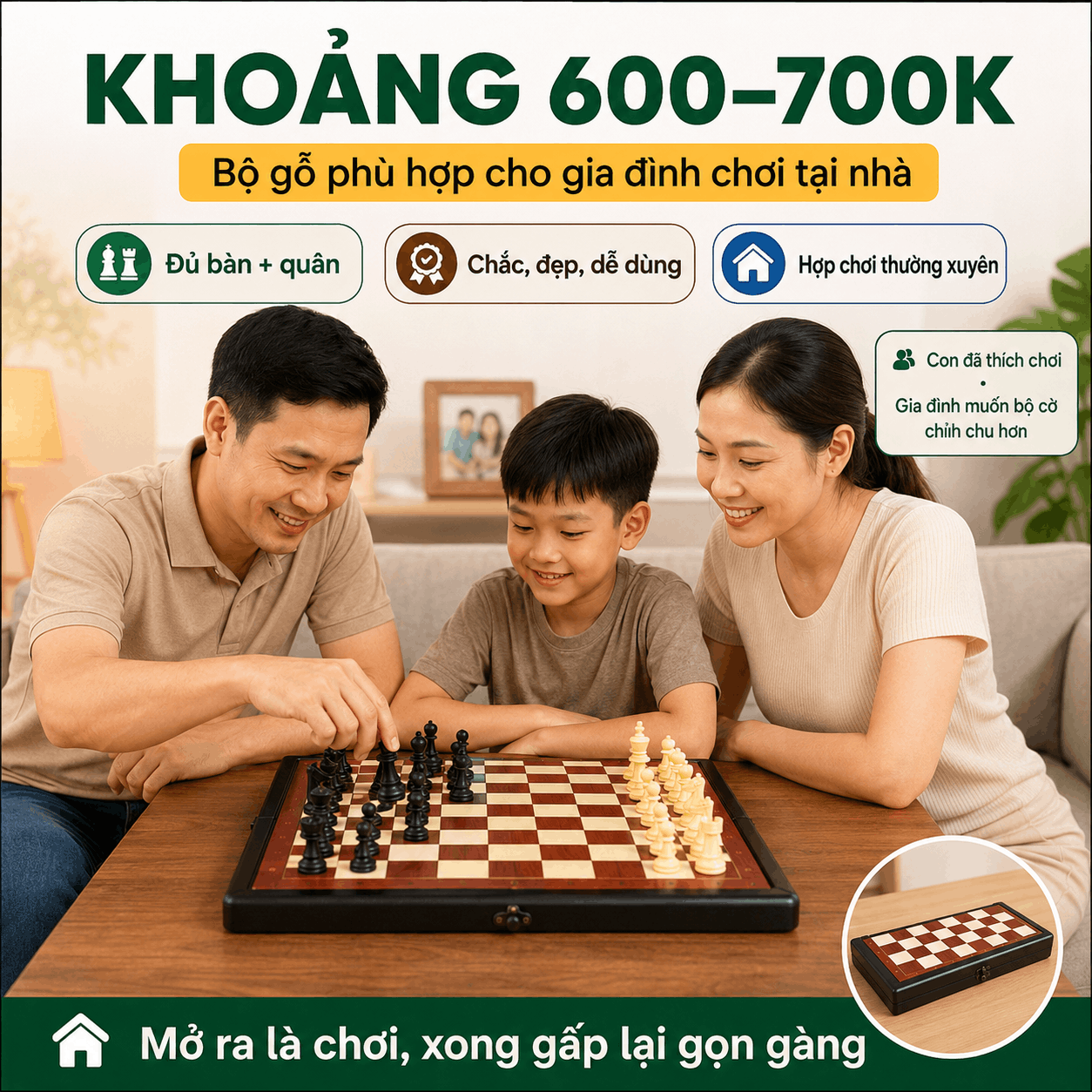 Gi&aacute; B&agrave;n Cờ Vua Bao Nhi&ecirc;u? So S&aacute;nh B&agrave;n Da PU V&agrave; B&agrave;n Gỗ