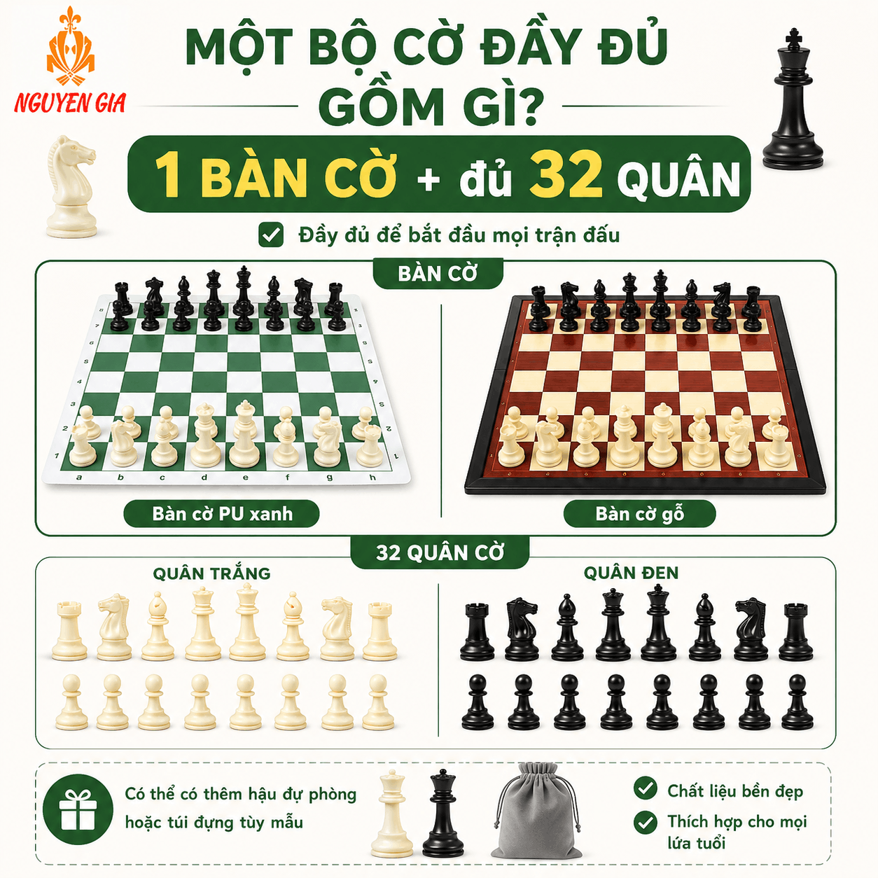 Một Bộ Cờ Vua Bao Nhi&ecirc;u Tiền? Gi&aacute; Theo Từng Nhu Cầu