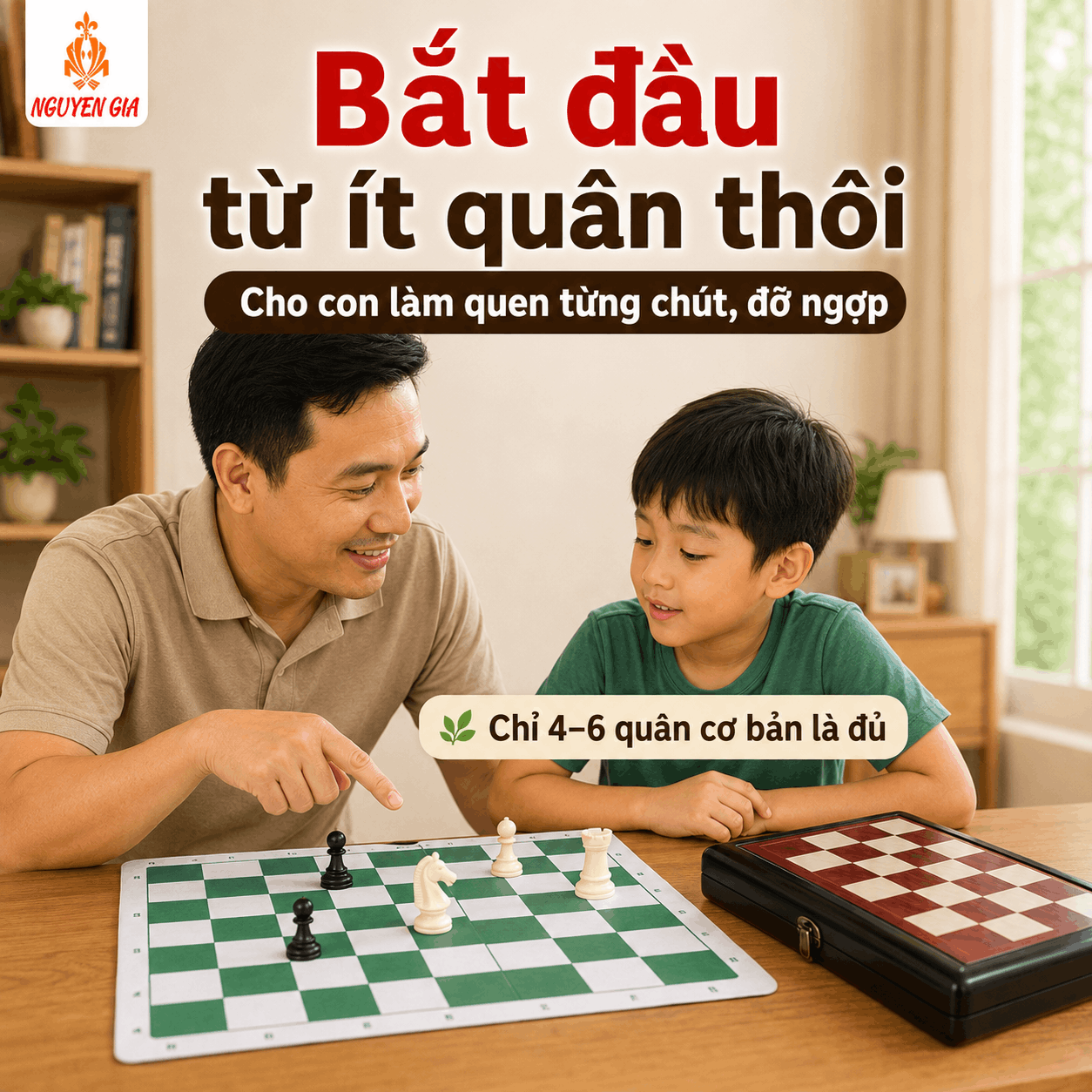 Mua Cờ Vua Cho Con Rồi N&ecirc;n Bắt Đầu Thế N&agrave;o Để Con Th&iacute;ch Chơi, Kh&ocirc;ng Bỏ X&oacute;?