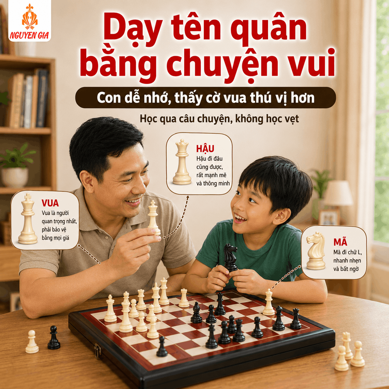 Mua Cờ Vua Cho Con Rồi N&ecirc;n Bắt Đầu Thế N&agrave;o Để Con Th&iacute;ch Chơi, Kh&ocirc;ng Bỏ X&oacute;?