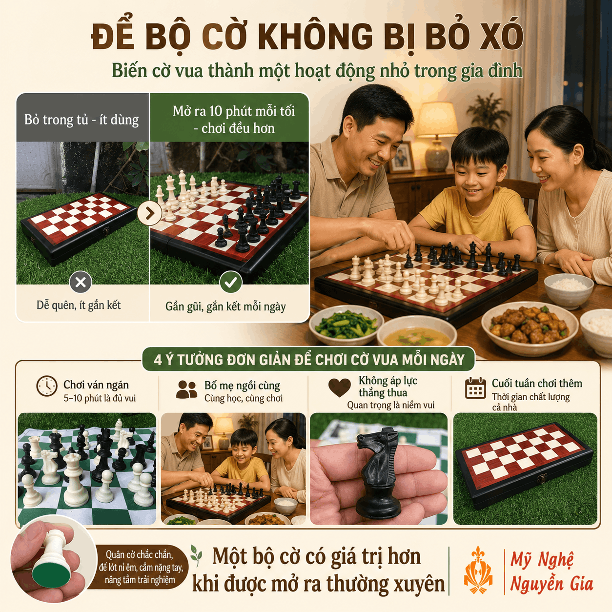 Sau Khi Mua Bộ Cờ Vua N&ecirc;n L&agrave;m G&igrave;? C&aacute;ch D&ugrave;ng, Bảo Quản V&agrave; Gi&uacute;p Con Chơi Đều Hơn