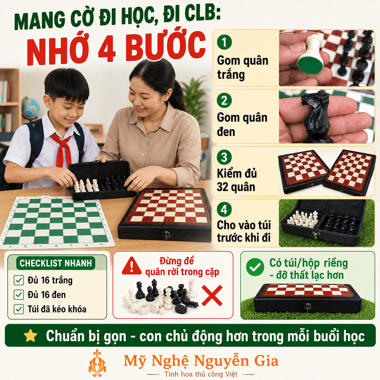 Sau Khi Mua Bộ Cờ Vua N&ecirc;n L&agrave;m G&igrave;? C&aacute;ch D&ugrave;ng, Bảo Quản V&agrave; Gi&uacute;p Con Chơi Đều Hơn