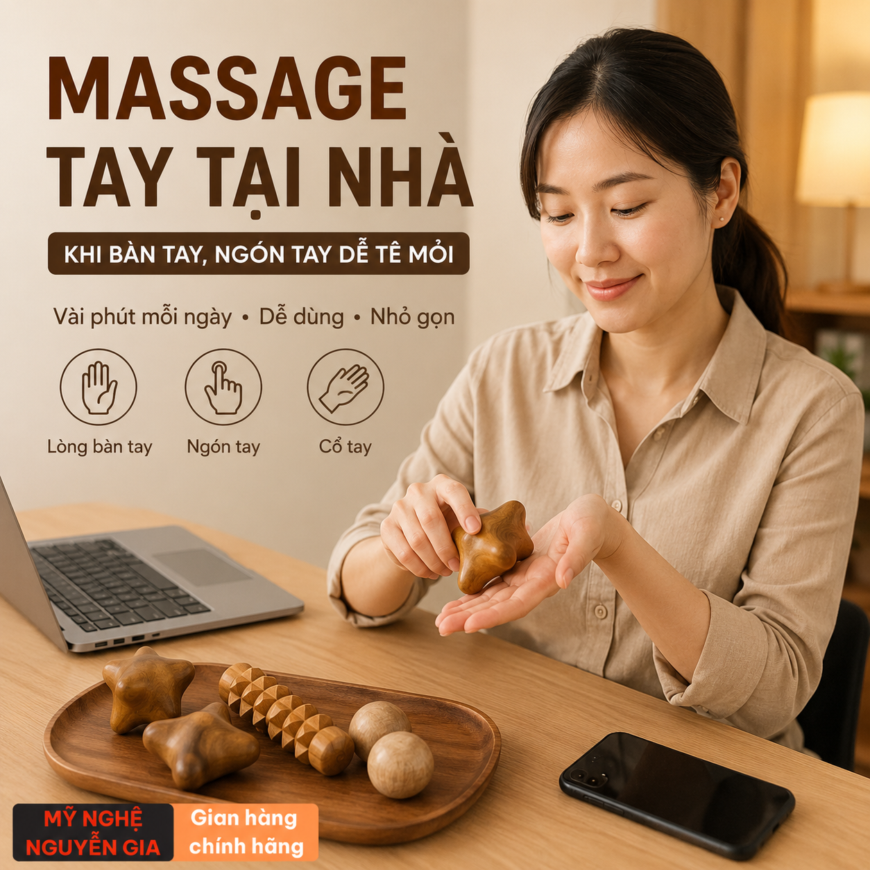 C&aacute;ch Massage Tay Tại Nh&agrave; Khi B&agrave;n Tay, Ng&oacute;n Tay Dễ T&ecirc; Mỏi