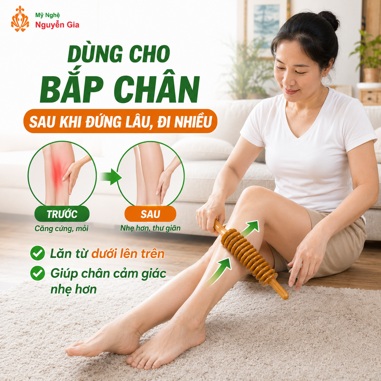 Cây Lăn Massage Lưng 3D Có Nên Dùng Không? Cách Dùng Cho Lưng, Vai Và Bắp Chân
