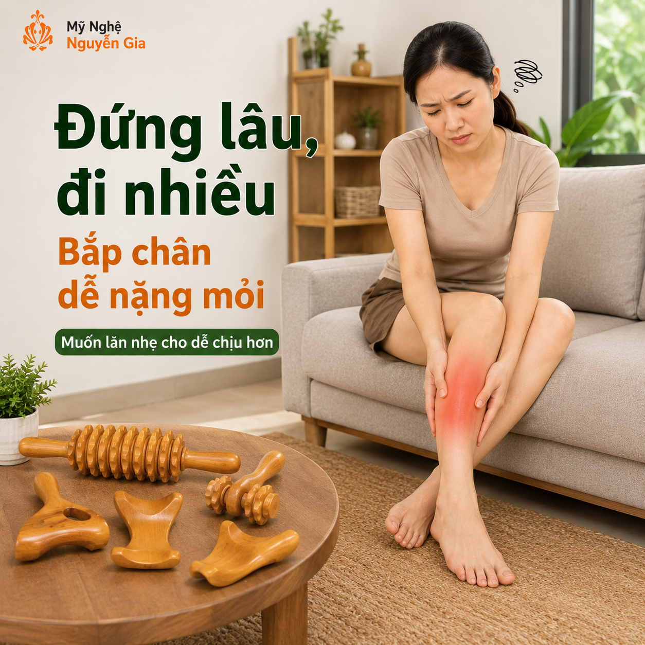 Dụng Cụ Massage Bắp Chân Loại Nào Dễ Dùng Khi Đứng Lâu, Đi Nhiều?