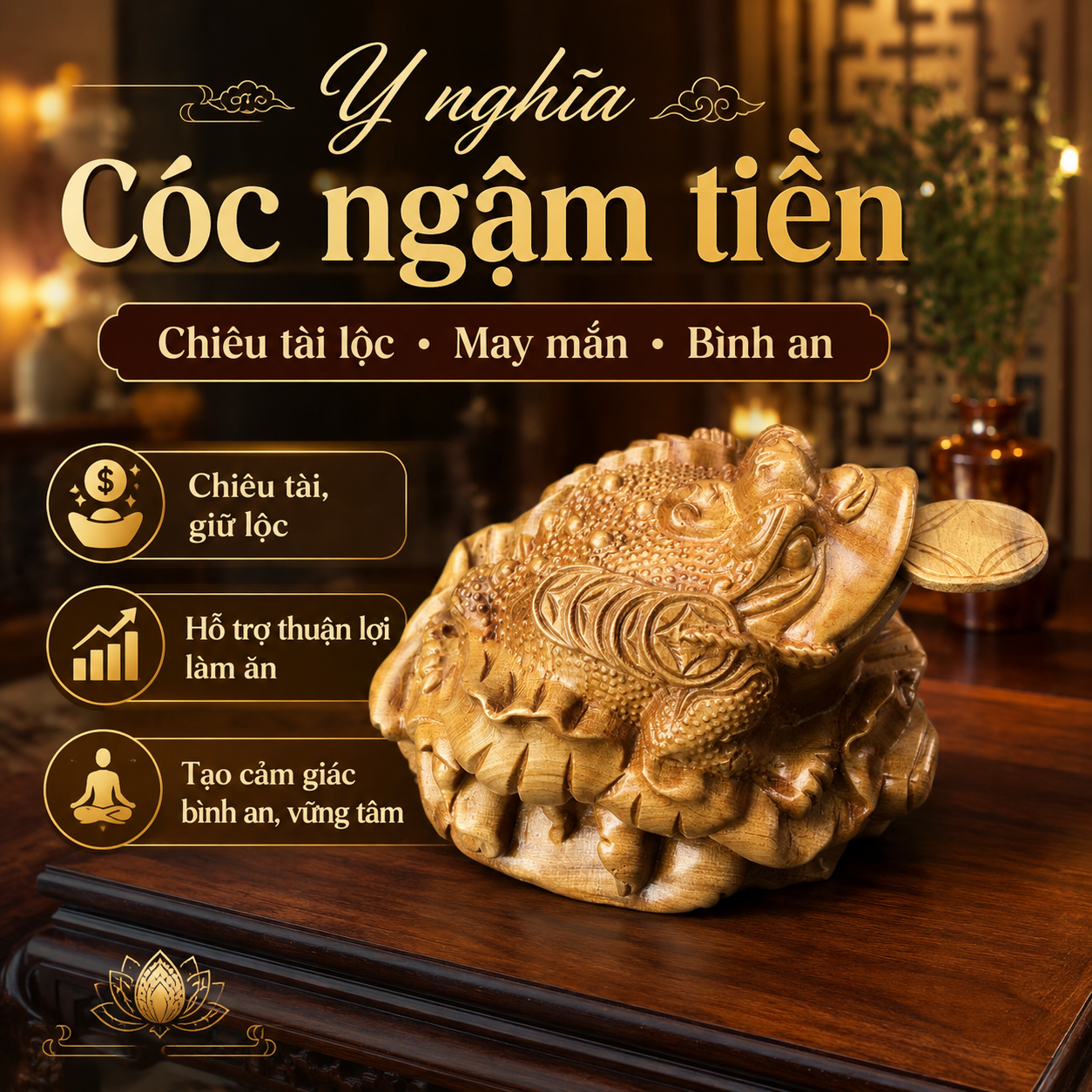 Cóc Ngậm Tiền Quay Ra Hay Quay Vào? Cách Đặt Đúng, Dễ Hiểu
