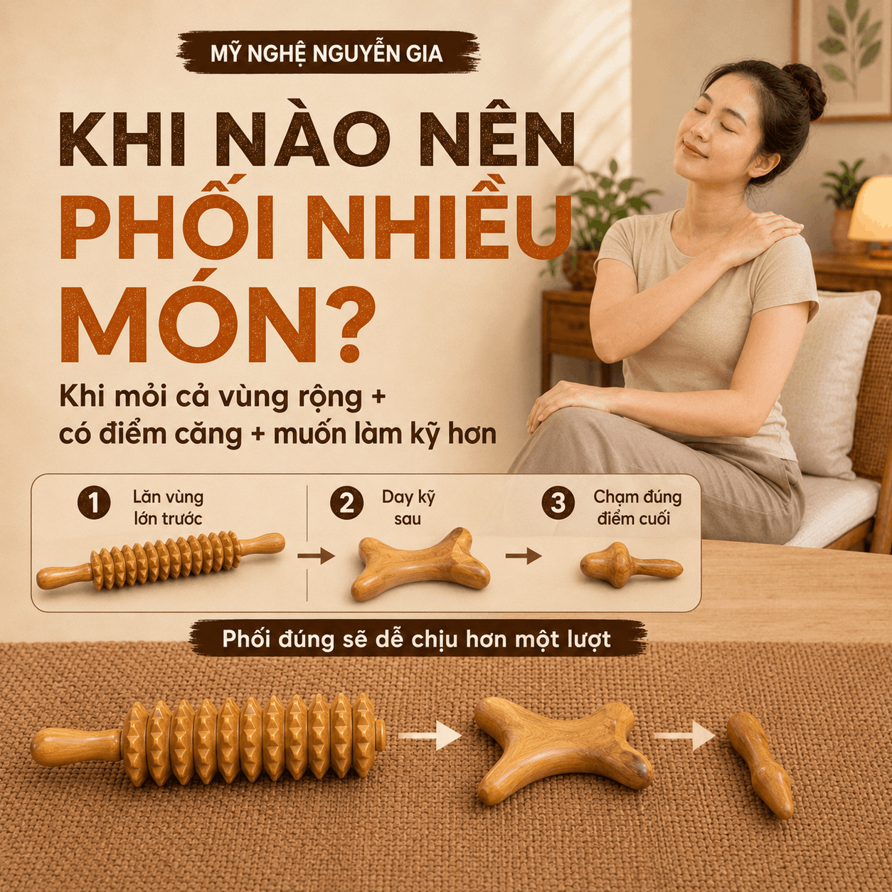 Một Dụng Cụ Massage Hay Cả Bộ Nhiều Món: Khi Nào Nên Dùng Một Món, Khi Nào Nên Phối Nhiều Món?