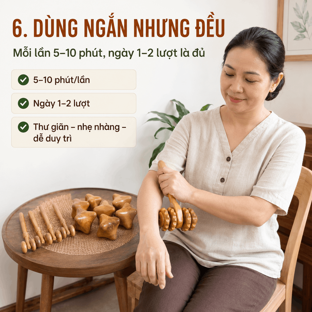 Sau Khi Mua Dụng Cụ Massage Gỗ N&ecirc;n D&ugrave;ng Thế N&agrave;o Để &Ecirc;m, Đ&uacute;ng Lực V&agrave; Kh&ocirc;ng Bỏ X&oacute;?