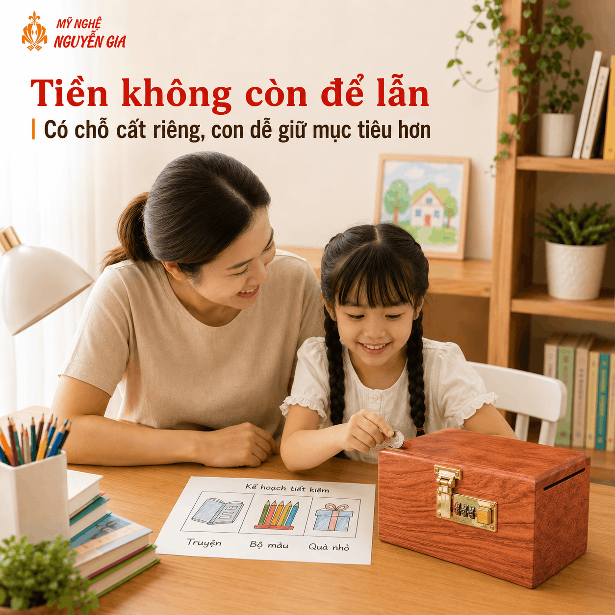 21 Ngày Cùng Con Tiết Kiệm: Bảng Theo Dõi Dễ Làm